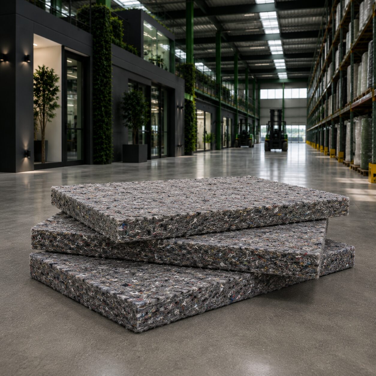 Fibra Textil Reciclada de 80 % aQsticpad® termoacústico